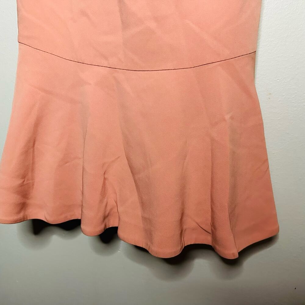 CINQ A SEPT Pink Luna Strapless Straight Neckline Hourglass Gown Dress Size 8 - Picture 7 of 11